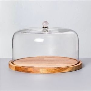 Wood and Glass Cake Dessert Stand  - Hearth & Hand with Magnolia